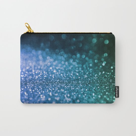 Foam on the sea - Blue glitter effect texture Carry-All Pouch