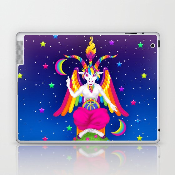 1997 Neon Rainbow Baphomet Laptop & iPad Skin