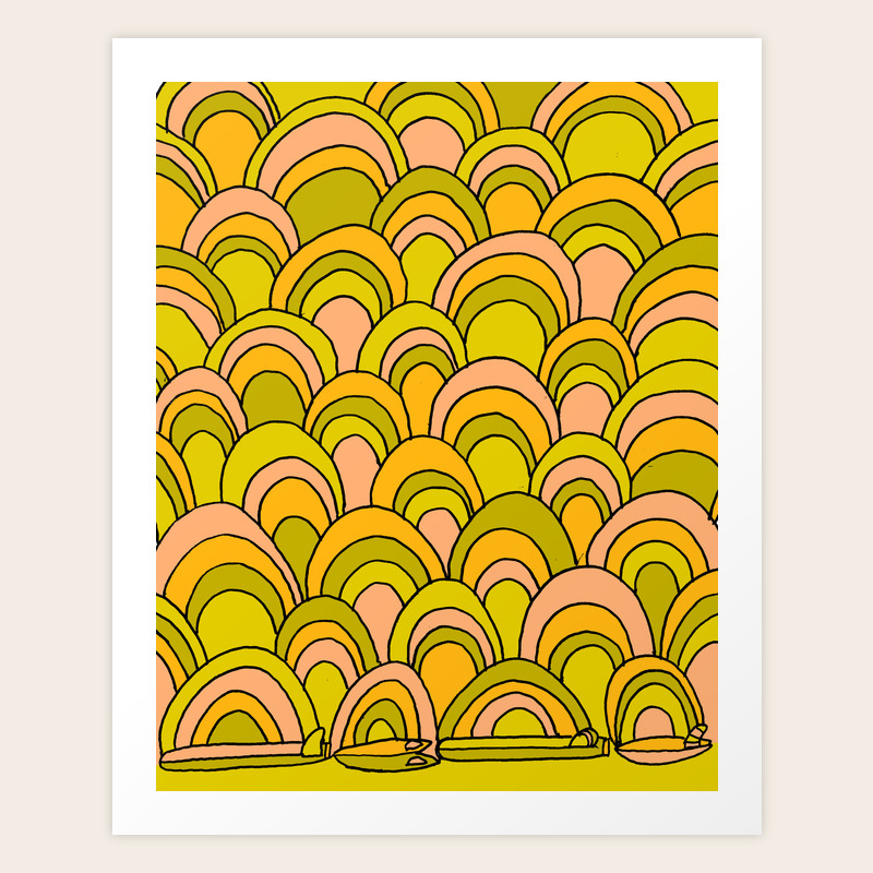 Surfboard Quiver 70s Wallpaper Dreams Art Print By Surfybirdy Society6 Vintage 60s 70s designed wallpaper retro. surfboard quiver 70s wallpaper dreams art print