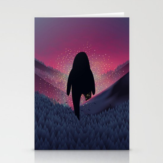 Never Look Back Stationery Cards