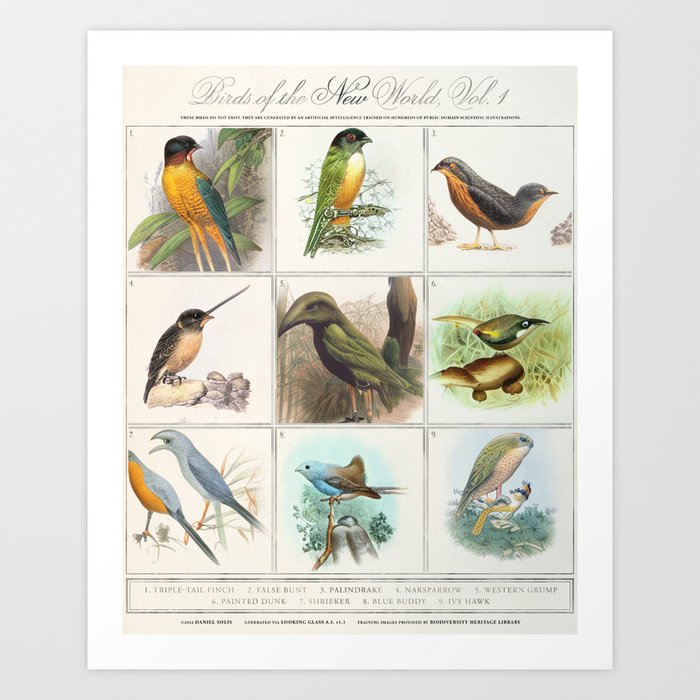 These Birds Do Not Exist, 1 Art Print