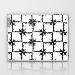Black and white sharp spiky squares. Laptop Skin