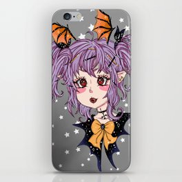 Cute Anime Vampire Girl iPhone Skin
