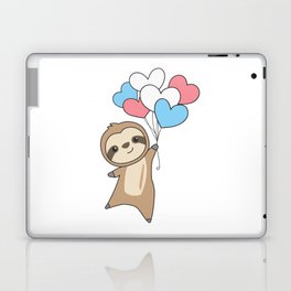Transgender Flag Gay Pride Lgbtq Hearts Sloth Laptop Skin