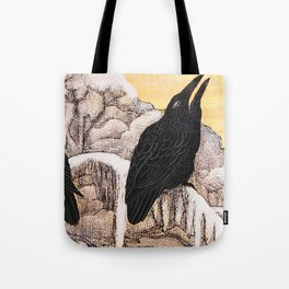 Art Nouveau Ravens Tote Bag