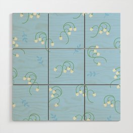 Fresh Lily of the Valley Pattern Wood Wall Art