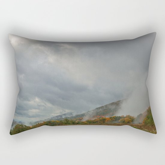 Dolly Sods Mountain Fog Rectangular Pillow