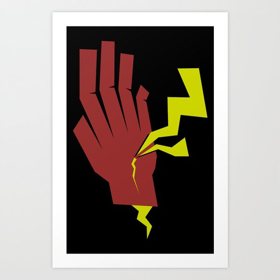 Stopping Lightning Art Print