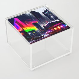 Postcards from the Future - Neon City Acrylic Box