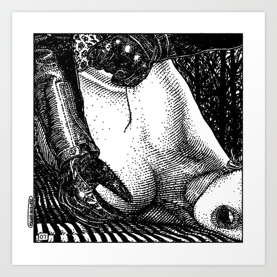 asc 668 - Les rendez-vous du crépuscule (Visitors in the twilight) #07 Art Print