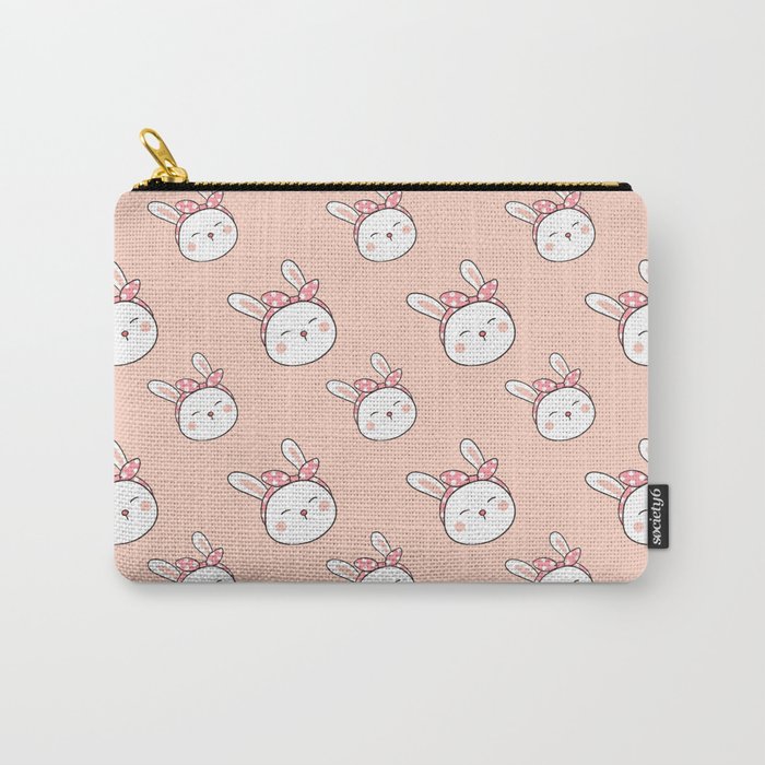 Bunny Faces Carry-All Pouch
