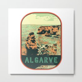 Travel poster - Algarve Portugal vintage travel Metal Print