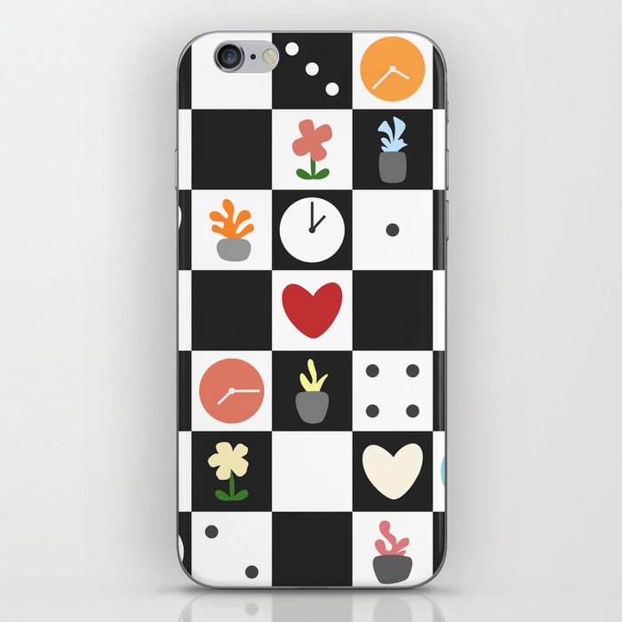Color object checkerboard collection 11 iPhone Skin