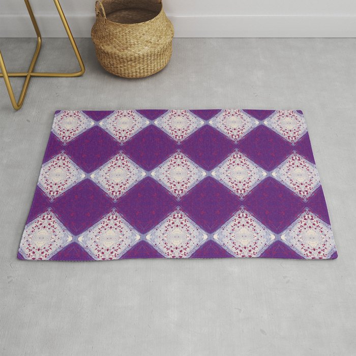 Diamond Tragedy Purple Rug