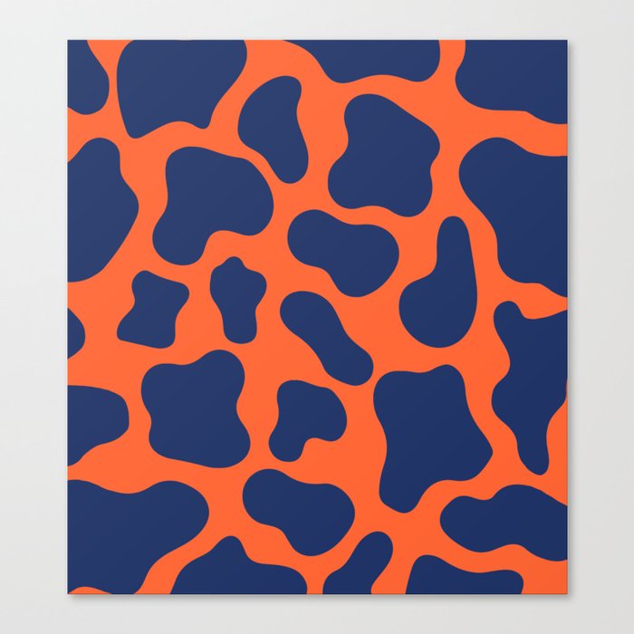 Blue Abstraction Spots Canvas Print