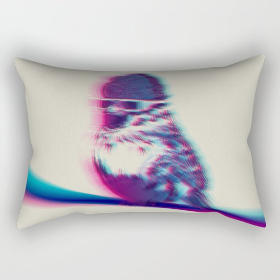 Bird Hair Day Rectangular Pillow