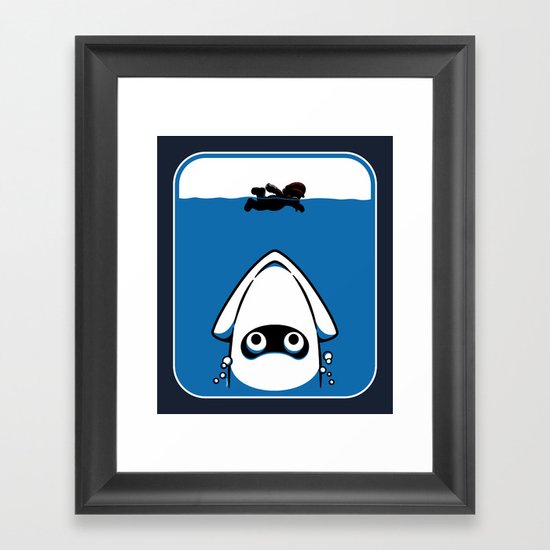 The Great White Blooper Framed Art Print