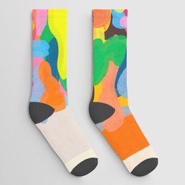 Modern Abstract Shapes 4 Socks