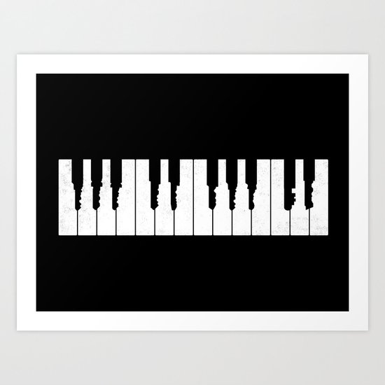 Piano Keys Art Print