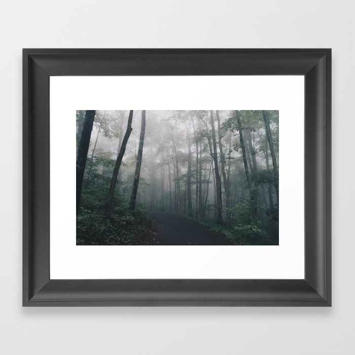 Foggy Sunrise Framed Art Print