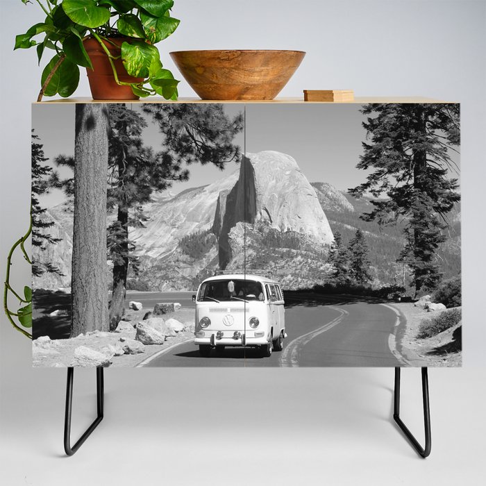 Yosemite Vanlife (Black & White) Series Credenza