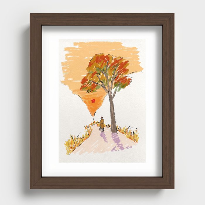 lonely street Recessed Framed Print