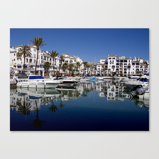 Port Reflections Canvas Print