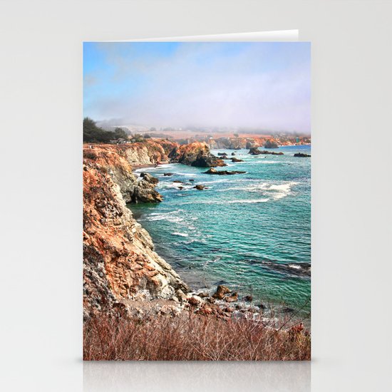 California coastline Stationery Cards