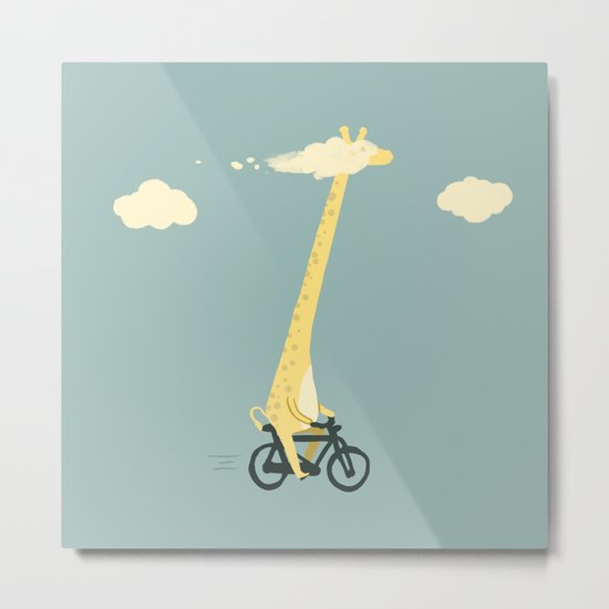 Head in the cloud Metal Print