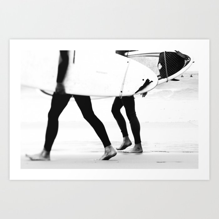 Catch a Wave Print - abstract black white surf board photography by Ingrid Beddoes Kunstdrucke Catch a Wave Print - abstract black white surf board photography by Ingrid Beddoes Kunstdrucke