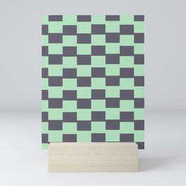 8 Abstract Grid Checkered 220718 Valourine Design  Mini Art Print
