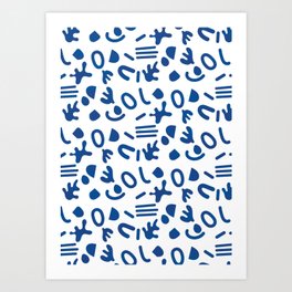 Abstract Geometric Pattern, Geometric Print Art Print
