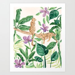 Leopards in the Jungle Art Print