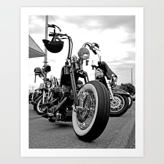 Roadside chopper Art Print