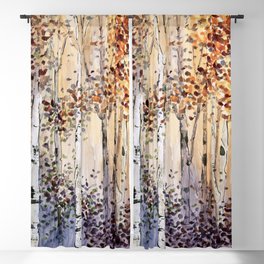 4 season watercolor collection - autumn Blackout Curtain