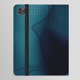 Abstract Navy Blue iPad Folio Case