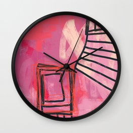 pinch me - abstract painting Wall Clock