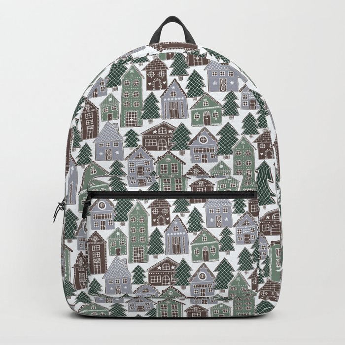 Gingerbread town Backpack
