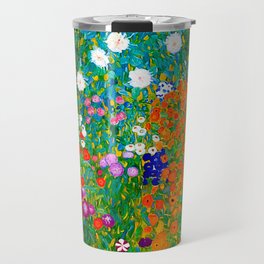 Gustav Klimt - Flower Garden Travel Mug