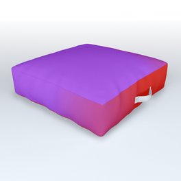 Ombre in Purple Red Outdoor Floor Cushion