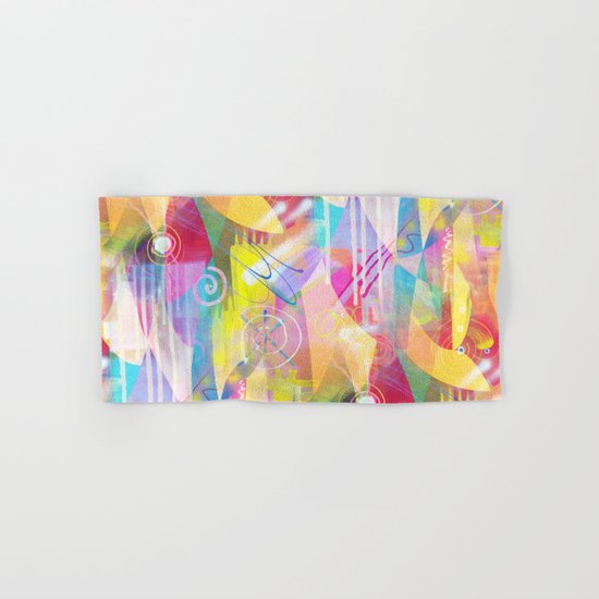 Summer Chaos Painted Hand & Bath Towel