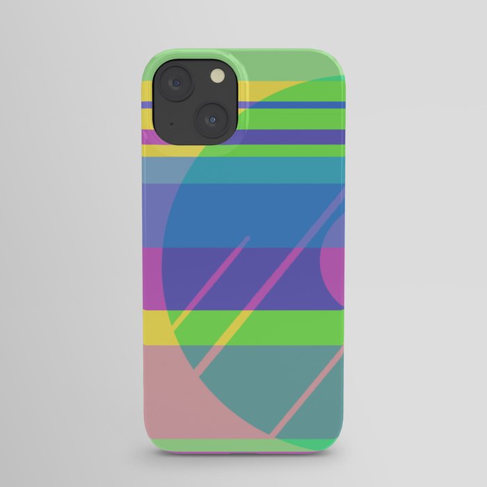 Spring Abstract Stripes iPhone Case