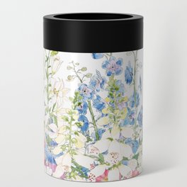 beautiful secret garden ink and watercolor Can Cooler