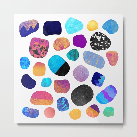 Magic Stones (Light background) Metal Print