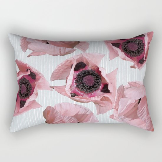 Perfection in a poppy Rectangular Pillow