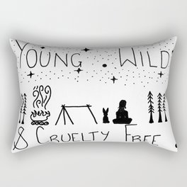 Young wild and cruelty free Rectangular Pillow