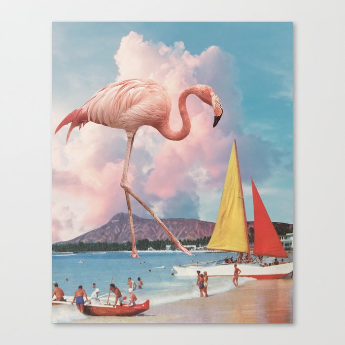 Flamingo Playground Canvas Print