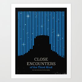 Close Encounters of the Third Kind Minimal Movie Poster Art Print