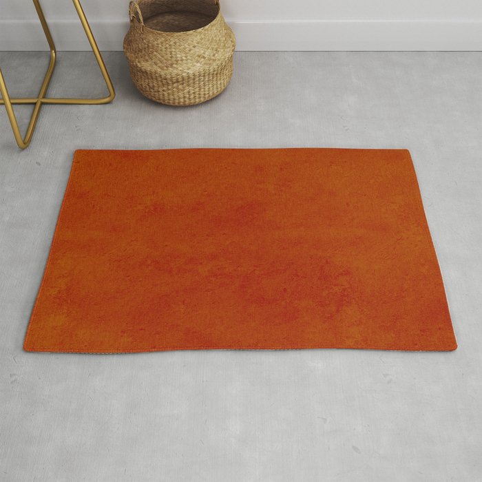 concrete orange brown copper plain texture Rug