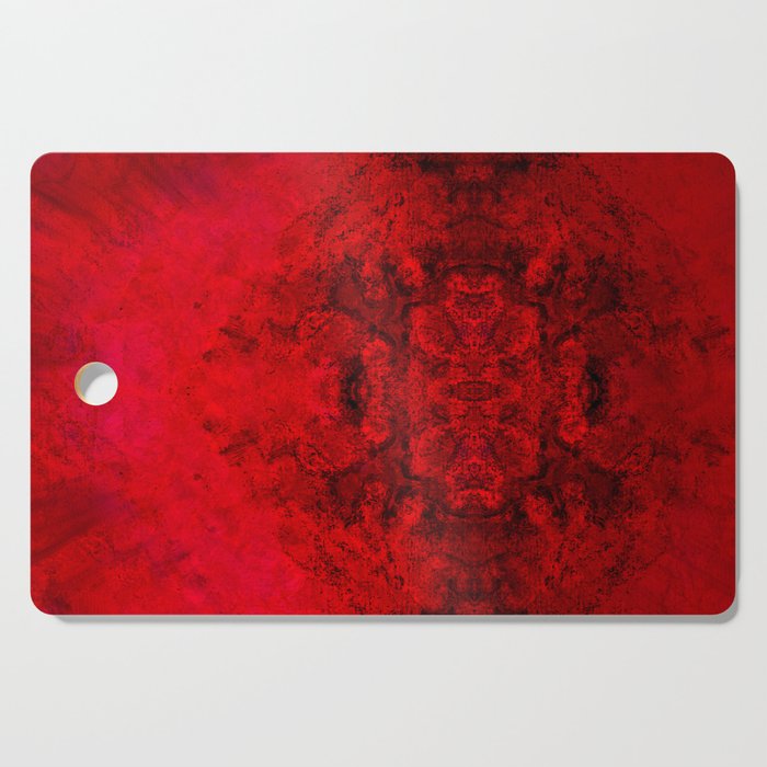 Retro red and black Cutting Board